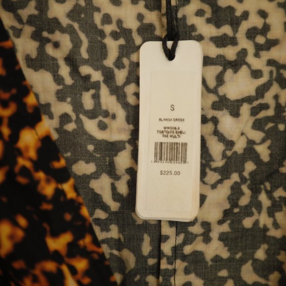 WeWoreWhat Blanca Tortoiseshell Wrap Dress small - Picture 7 of 9